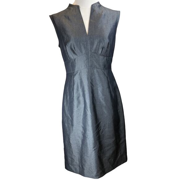 Antonio Melani Dark Gray Sleeveless Sheath Dress - Classic Tailored Fit - Picture 1 of 3